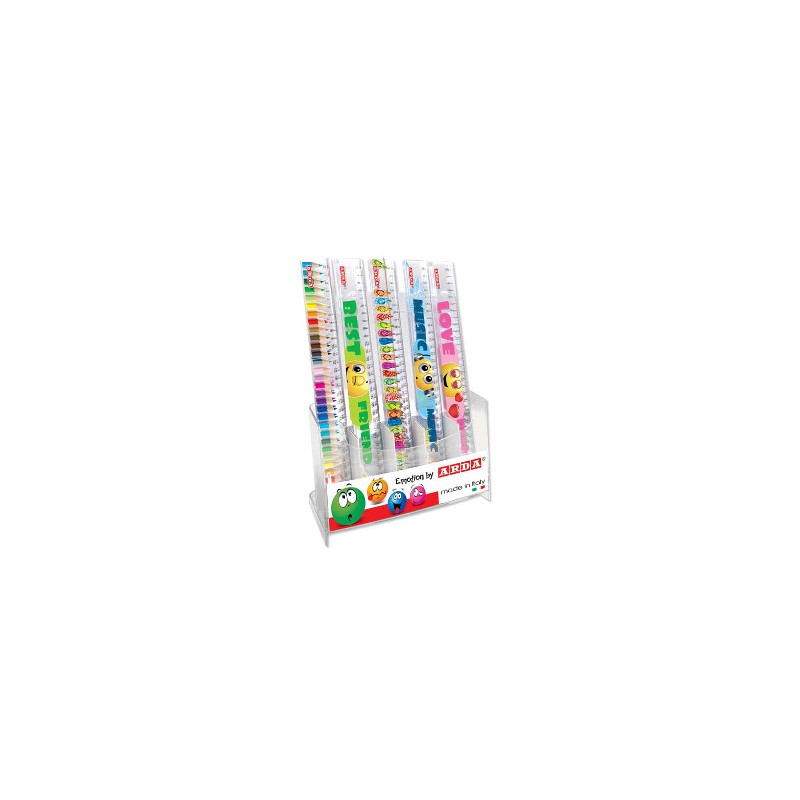 Espositore 24 pz righe Fantasy multicolore 30 CM Arda 28930DESP