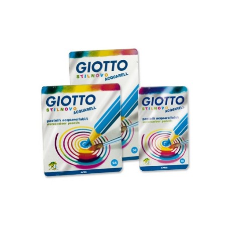 1 - FILA Scatola metallo Pastelli Giotto Stilnovo Acquerelli 12 pz 2562