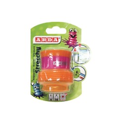 1 - ARDA Temperamatite STRETCHY a 2 Fori in Plastica con Serbatoio a Soffietto TE805