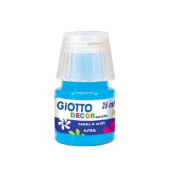 1 - FILA Colori a Tempera GIOTTO Decor Acrilici 25 mL Ciano 538115