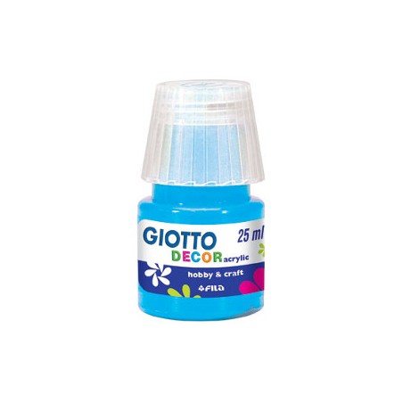 1 - FILA Colori a Tempera GIOTTO Decor Acrilici 25 mL Ciano 538115