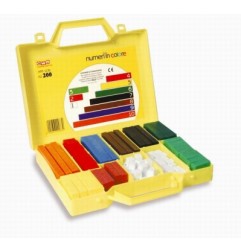 1 - CWR 200 pezzi valigetta regoli in plastica per bambini  gialla 1131