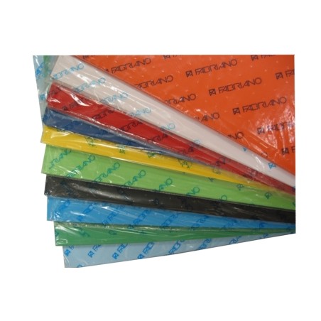 1 - FABRIANO  FABCOLORE Carta Da Disegno 50x70 20 fogli - Celeste 44353238