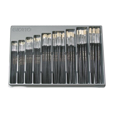 1 - 126 pz Espositore Pennelli Fila Giotto piatti 577 577300