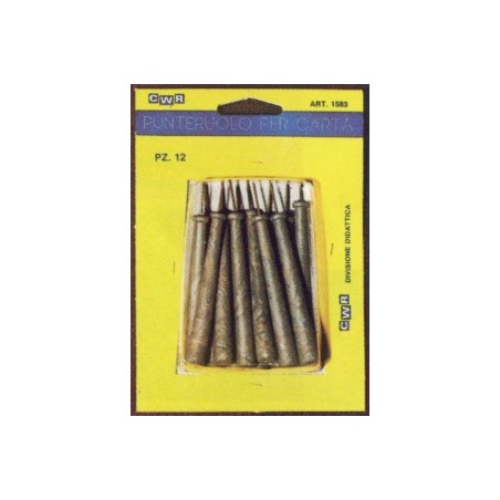 12 pezzi Punteruoli per carta CWR 1583