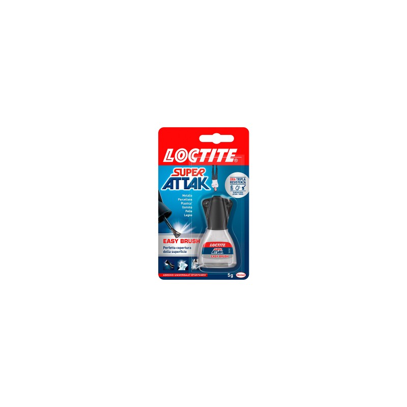 SUPER ATTAK Easy Brush Colla Istantanea Universale con Pennello Applicatore 5 Gr 2048077/2632157
