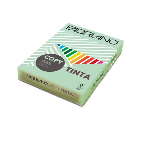 1 - FABRIANO  500 fg Carta fotocopie Copytinta A4 80gr verde chiaro 66121297