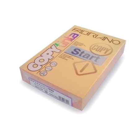 1 - FABRIANO  500 fg Carta fotocopie Copytinta A4 80gr albicocca