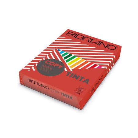 1 - FABRIANO  250 fogli Carta fotocopie Copytinta A3 80 gr rosso 60529742