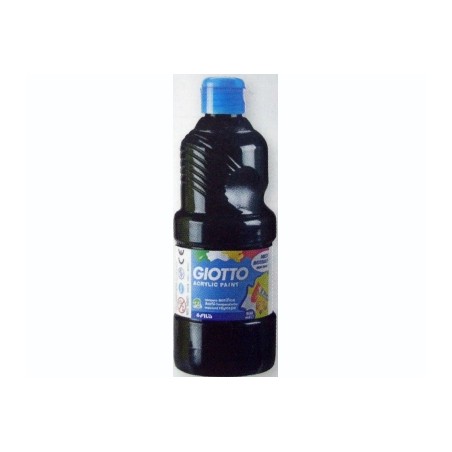 1 - FILA Colori a Tempera GIOTTO Acrilici 500 mL Nero 5337