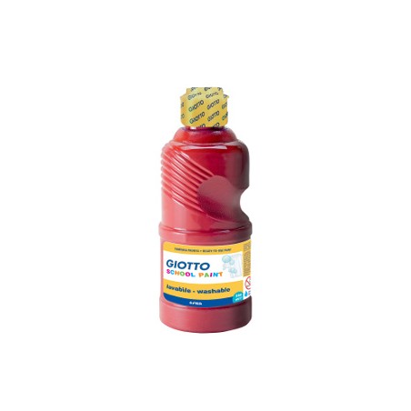 1 - FILA Tempera SCHOOL PAINT Pronta GIOTTO Flacone da 250 mL Rosso Scarlatto 5308