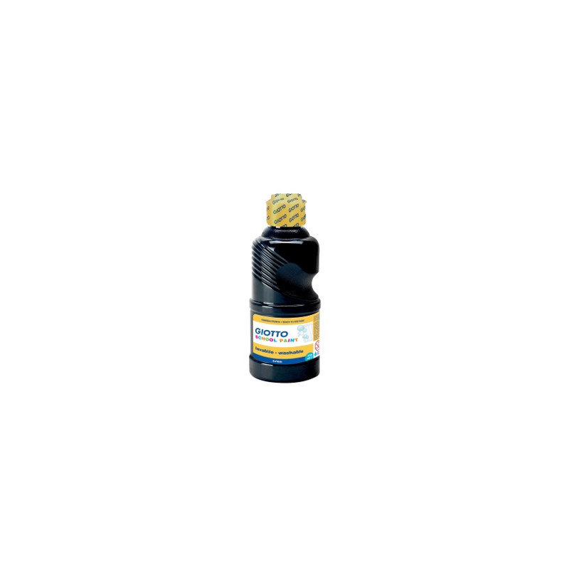 FILA Tempera SCHOOL PAINT Pronta GIOTTO Flacone da 250 mL Nero 5308
