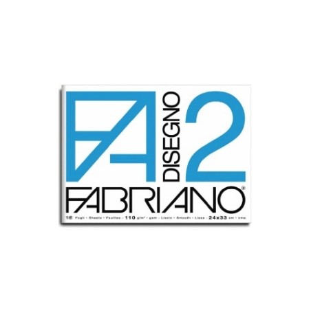 1 - Cartella da disegno Fabriano 12 fogli ruvido F2 33x48 06000534