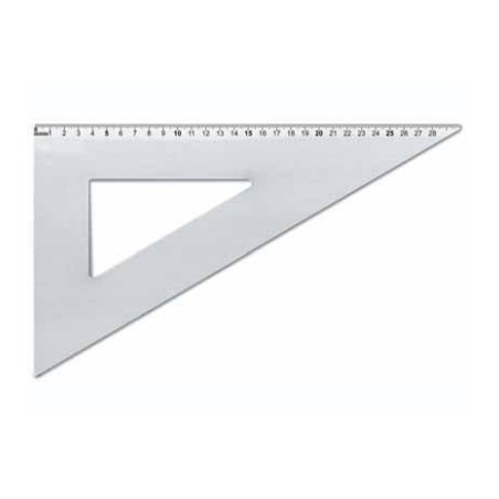 1 - ARDA Squadra in Alluminio 37 cm 60 Gradi 18140