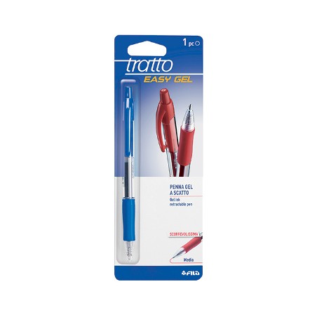 1 - Penna Biro Tratto Easy Gel Fila colore blu 035301