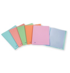 1 - FAVORIT  Portalistino copertina morbida A4 20 bustine pastello assortiti Favorit 115581