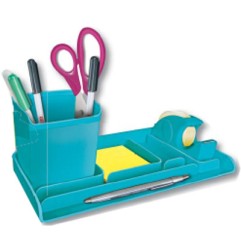 1 - Arda Set cancelleria Mydesk vuoto colore turchese