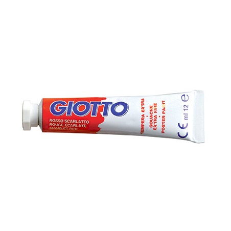 1 - FILA Colore a Tempera GIOTTO Tubetto 12 mL Rosso scarlatto 08 3520