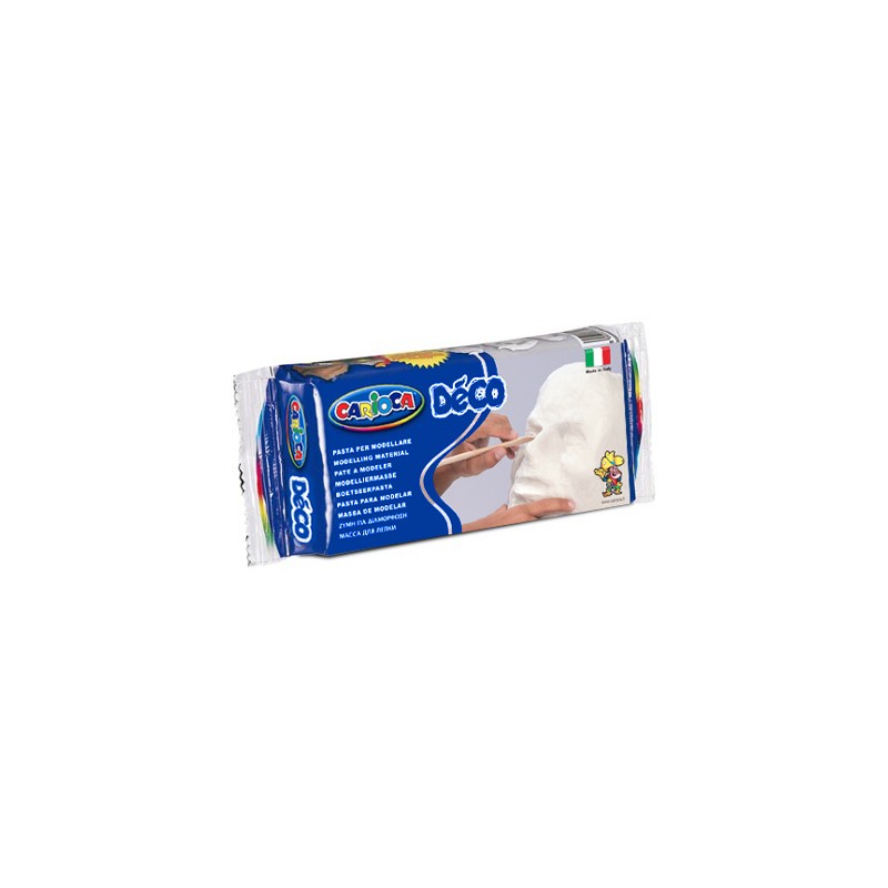 Pasta per modellare Carioca colore bianco 500 gr 30996/31