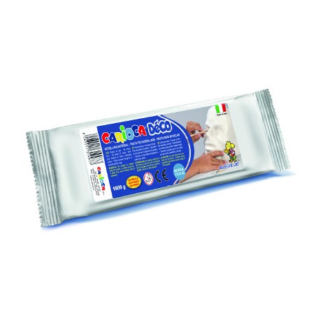 1 - Pasta per modellare Carioca colore bianco 1 Kg 30997/31