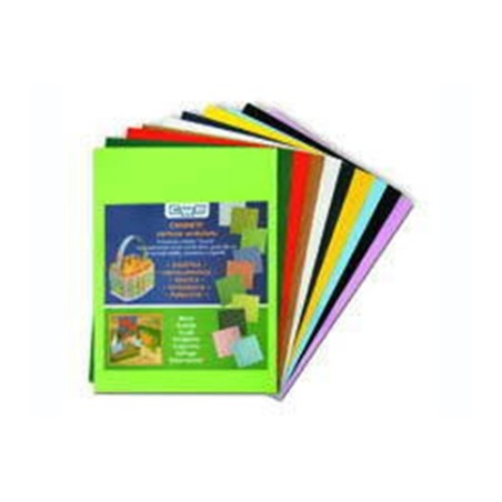 1 - CWR 10 fg cartoncino ondulato cannete' colori ass. 50x70cm 2205