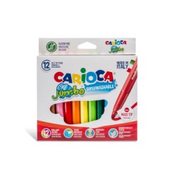 1 - 12 pz Pennarelli Carioca Jumbo colori assortiti 40569