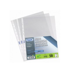 1 - FAVORIT  Buste a foratura universale lucide Linear 010  22x30 cm 50 pz.  460039