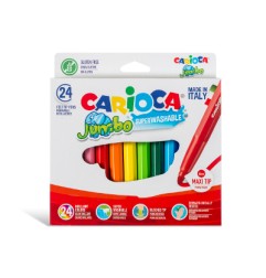 1 - 24 pz Pennarelli Carioca Jumbo colori assortiti 40570