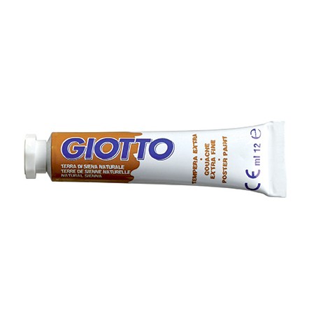 1 - FILA Colore a Tempera GIOTTO Tubetto 12 mL Terra di Siena Naturale 20 3520