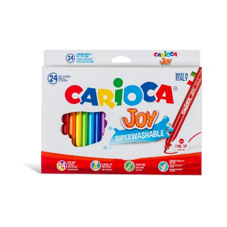 1 - 24 pz Pennarelli Carioca Joy colori assortiti 40615