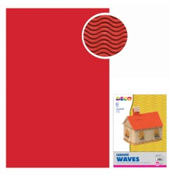 1 - CANNETE 50X70 WAVES ROSSO-10pz 2208/1