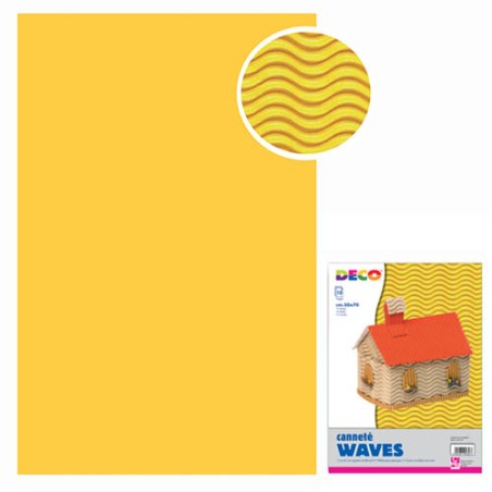 1 - CANNETE 50X70 WAVES GIALLO-10pz2208/2