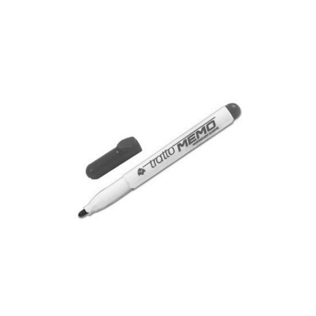 Fila Tratto MEMO marcatore per lavagna punta tonda nero 12 Pz 854003