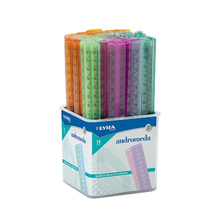 1 - Righello colorato Fila Lyra 15 cm. - 100 pz.  N95000