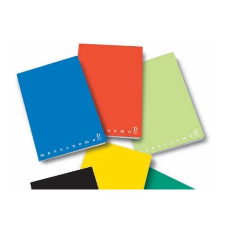1 - PIGNA Conf.10 pz Quaderno MONOCROMO A5 Rig.1R 21 fogli - Colori Assortiti 221778