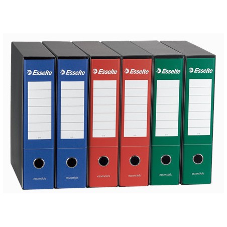 1 - Esselte Registratore d'archivio con custodia protocollo d.8 rosso G75 390775160