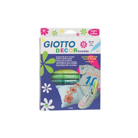 FILA 12 pz Pennarelli Giotto Textile colori assortiti 4949