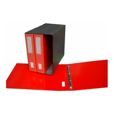 1 - ACCO Raccoglitore Terzetto 4 anelli per tabulati - Rosso