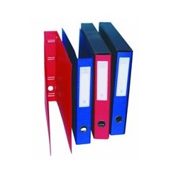 1 - ACCO Raccoglitore 4 anelli con custodia 24x12 cm - Rosso