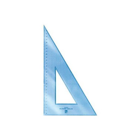 1 - CWR Squadra da Disegno 30 cm 45 Gradi 12 Pezzi