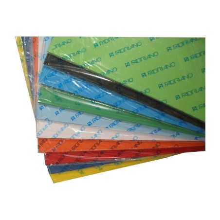 1 - FABRIANO  10 fogli cartoncino Elle Erre rosso 70x100 46470109