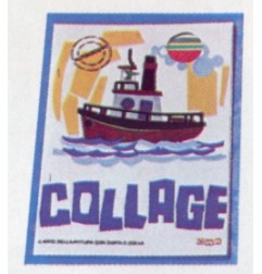 1 - CWR Album COLLAGE 6 Fogli Carta Lucida Ritagliare Incollare 24x34 701/6