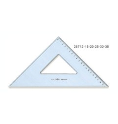1 - ARDA Squadra da Disegno 30 cm 45 Gradi 28730SS