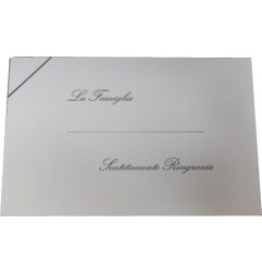 1 - 100 pz Biglietti + Busta per Lutto con Scritta, f.to 9 9x14 cm R1705-C