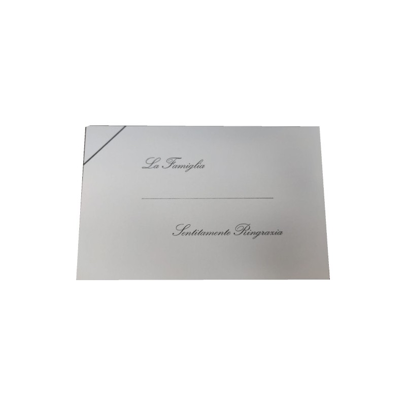 100 pz Biglietti + Busta per Lutto con Scritta, f.to 9 9x14 cm R1705-C