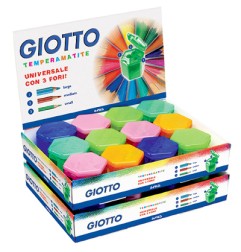 1 - FILA Temperamatite GIOTTO a 3 Fori con Serbatoio 24 Pezzi  2330