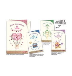 1 - BIGLIETTI ANNIVERSARIO ROTELLA -12pz CROMO AN.5667