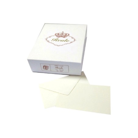 1 - 100 pz Biglietti + busta colore avorio 9 9x14 4291