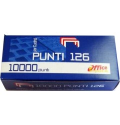 1 - O.P. 10x1000 pezzi Punti in acciaio per cucitrice 24/6 OP2.10