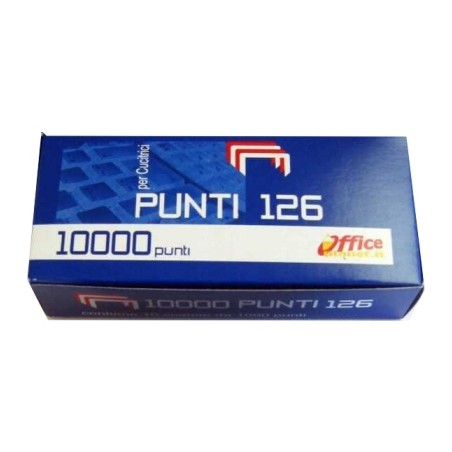 1 - O.P. 10x1000 pezzi Punti in acciaio per cucitrice 24/6 OP2.10